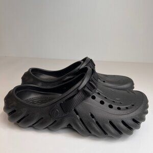 Crocs Clog Men 9 Echo Slip On Heel Strap Logo Beach Pool Work Party Shoe Core No